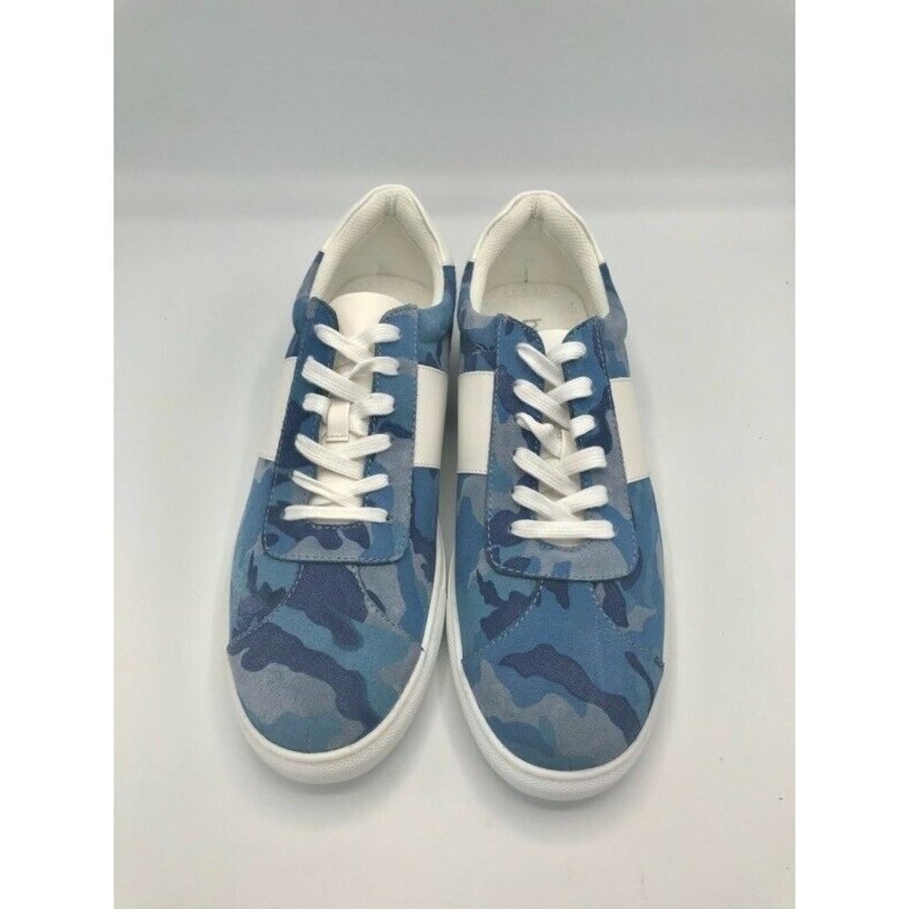 Bar III Mens Keagan Sneakers Blue 43352 Camouflage Low Top Shoes 11.5 M‎ New